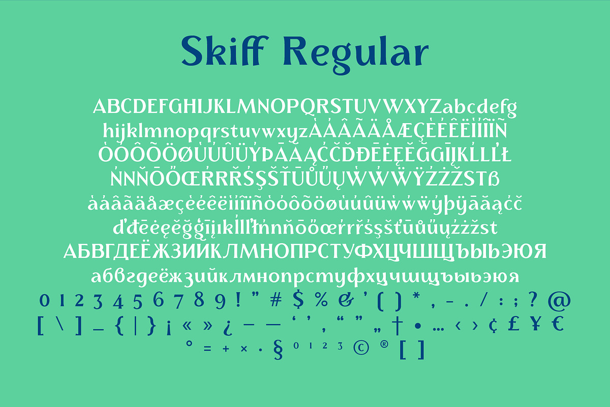 Skiff italic & regular preview 4