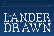 CS Lander Drawn, a Sans Serif Font by Craft Supply Co. (Thumbnail 1 of 8)