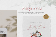 Christmas Watercolor Animals Clipart, an Animal Illustration by WalaPalette (Thumbnail 9 of 11)