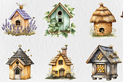 Bee House Clipart Bundle, a Work Illustration by Rose Art (Thumbnail 4 of 4)