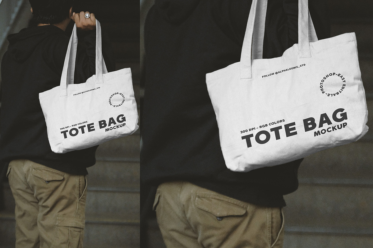 Tote Bag Mockup Urban Street Photo, a Merchandise Mockup by Alphaleonis_std (Photo 3 of 4)