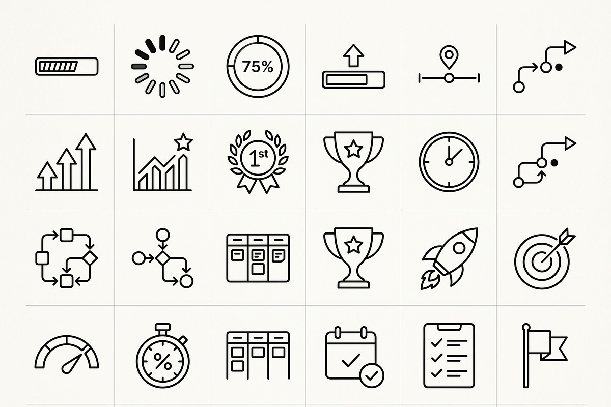 Bundle Online Learning Outline Icons, an Outline Icon by adenpinkstore (Photo 12 of 23)