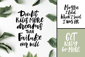 32 Hand Lettered Quotes