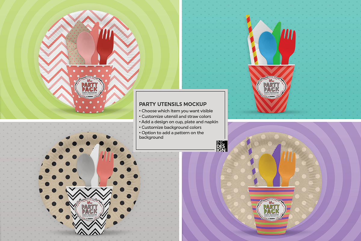 Vol.5 Party Packaging MockUps, a Cups & Container Mockup by INCDesign (Photo 18 of 19)