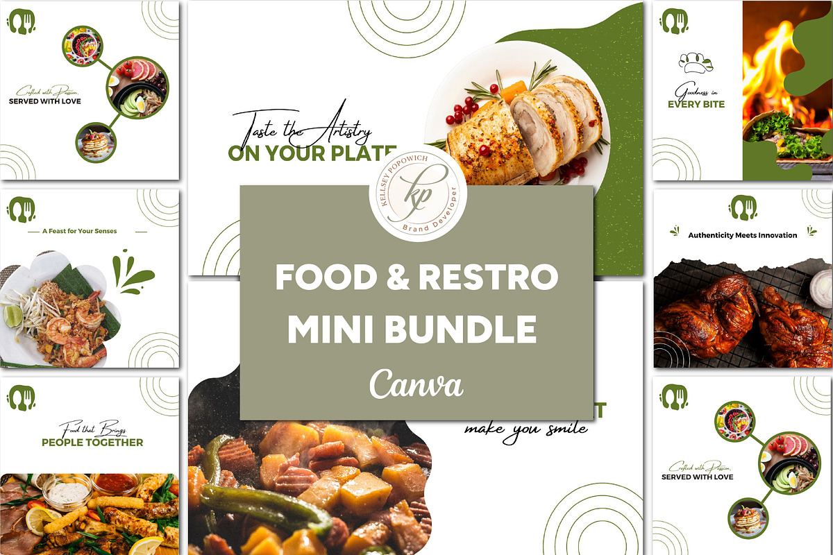 Food Business Branding Templates, a Social Media Template by Branding by Kellsey (Photo 1 of 5)