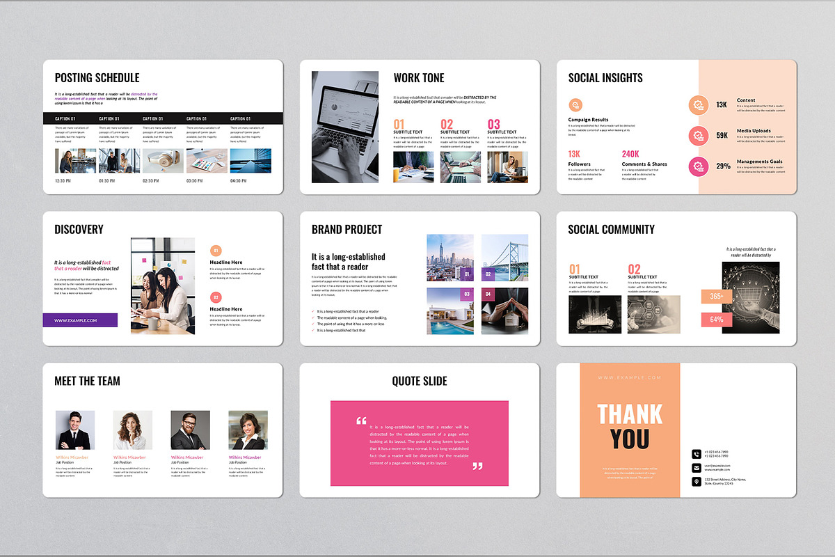 Social Strategy Keynote Template, a Presentation Template by Design Vault (Photo 3 of 3)