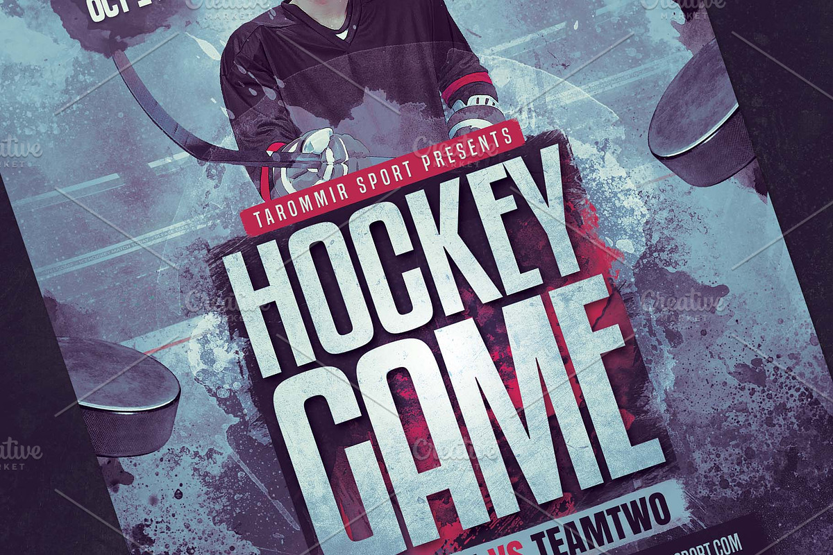 Hockey Game Flyer, a Flyer Template by Tarommir (Photo 3 of 3)