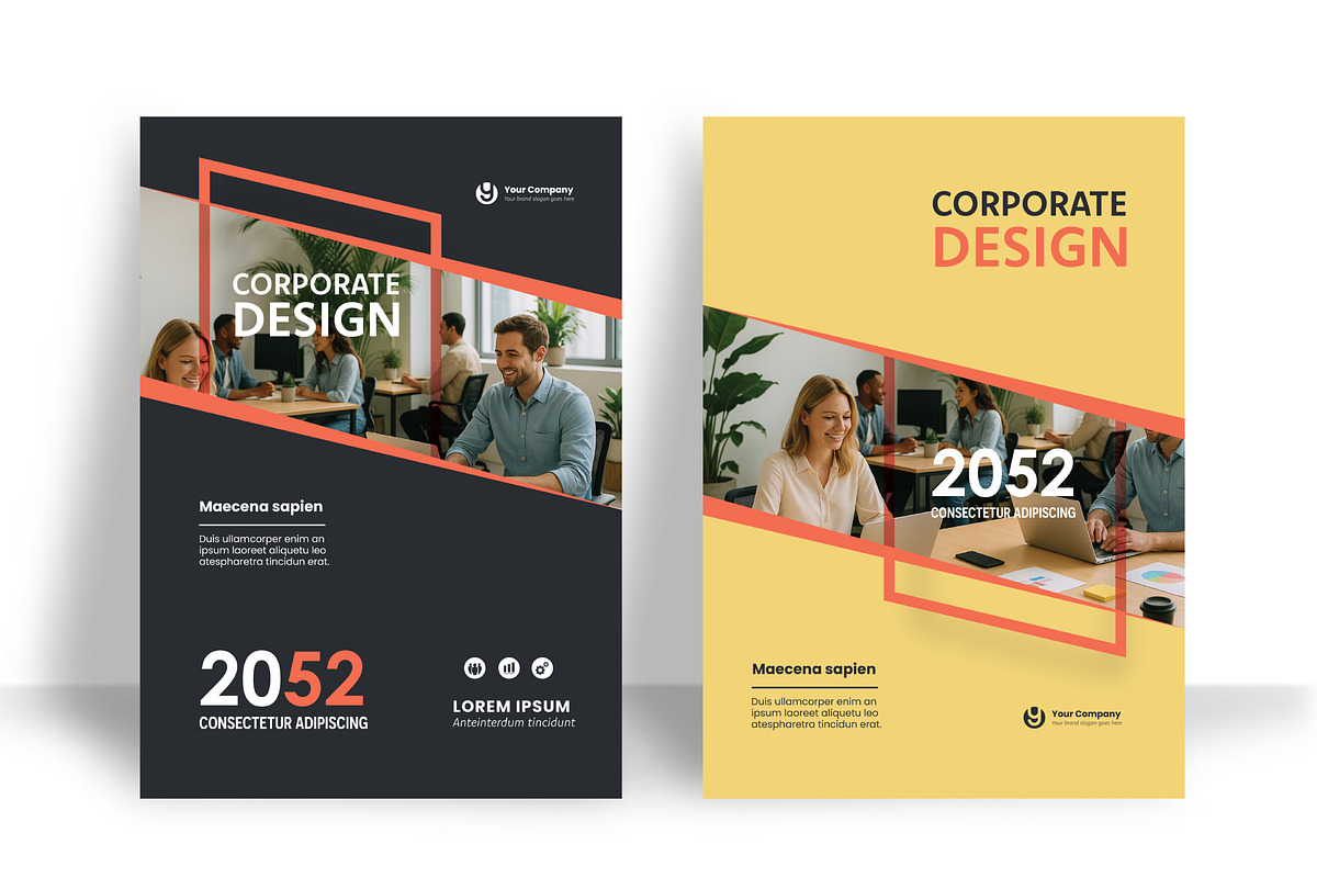 Corporate Book Cover Template, a Brochure Template by WheelieMonkey (Photo 2 of 2)