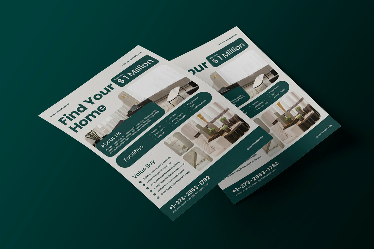 Green Real Estate Flyer preview 3