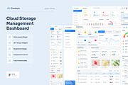 Cloud Storage Management Dashboard, an UI Kit Template by peterdraw (Thumbnail 1 of 7)