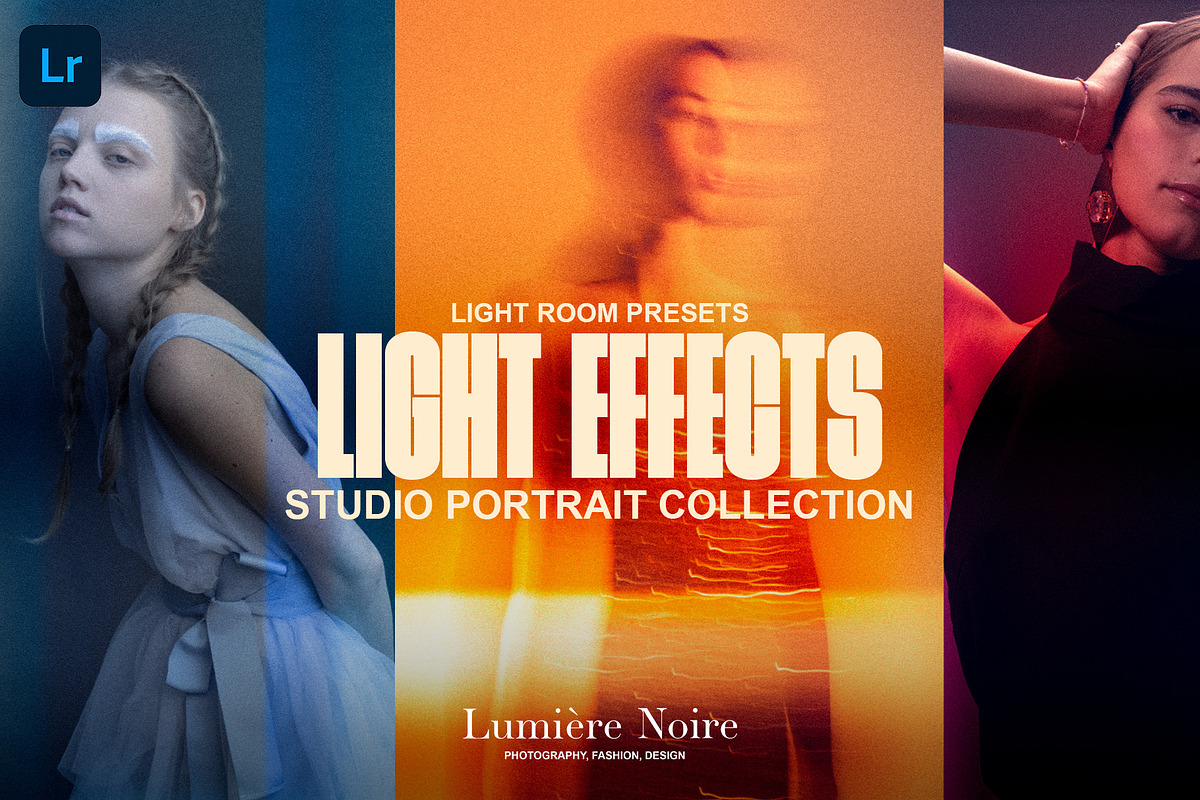 Vintage Studio Portrait LR Presets, a Preset Add-On by Lumière Noire Studio (Photo 1 of 6)