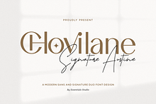 Chovilane Signature Austine Duo Font