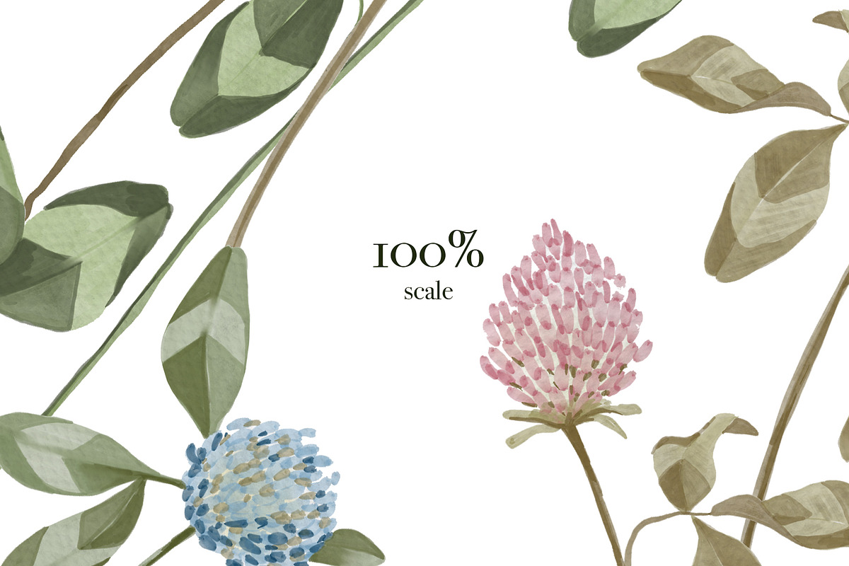 Meadow flowers watercolor patterns, a Pattern Graphic by ArtPavo (Photo 3 of 10)