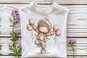 Whimsical Kids Easter Clipart, an Illustration by OK Design (Thumbnail 5 of 6)
