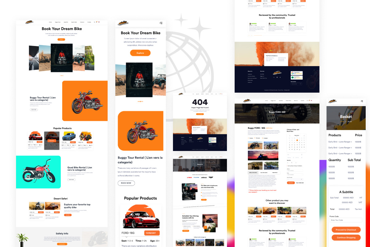 Bike Rental & Booking Figma Template, an UI Kit Template by ArtGalaxy (Photo 1 of 5)