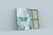 Vintage Blue Mixed Media A4 Posters, a Texture Illustration by Luna Y Mar (Thumbnail 5 of 8)