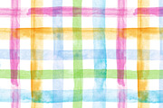 Watercolor rainbow plaid, a Pattern Graphic by Anya-D (Thumbnail 2 of 9)