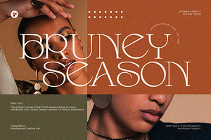 Bruney Season Font - Elegant Display, a Serif Font by roomspace creative lab