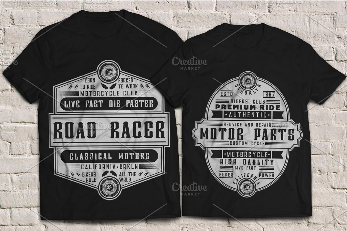 Hell Rider font + 6 t-shirt designs, a Serif Font by Heather_insane (Photo 6 of 6)