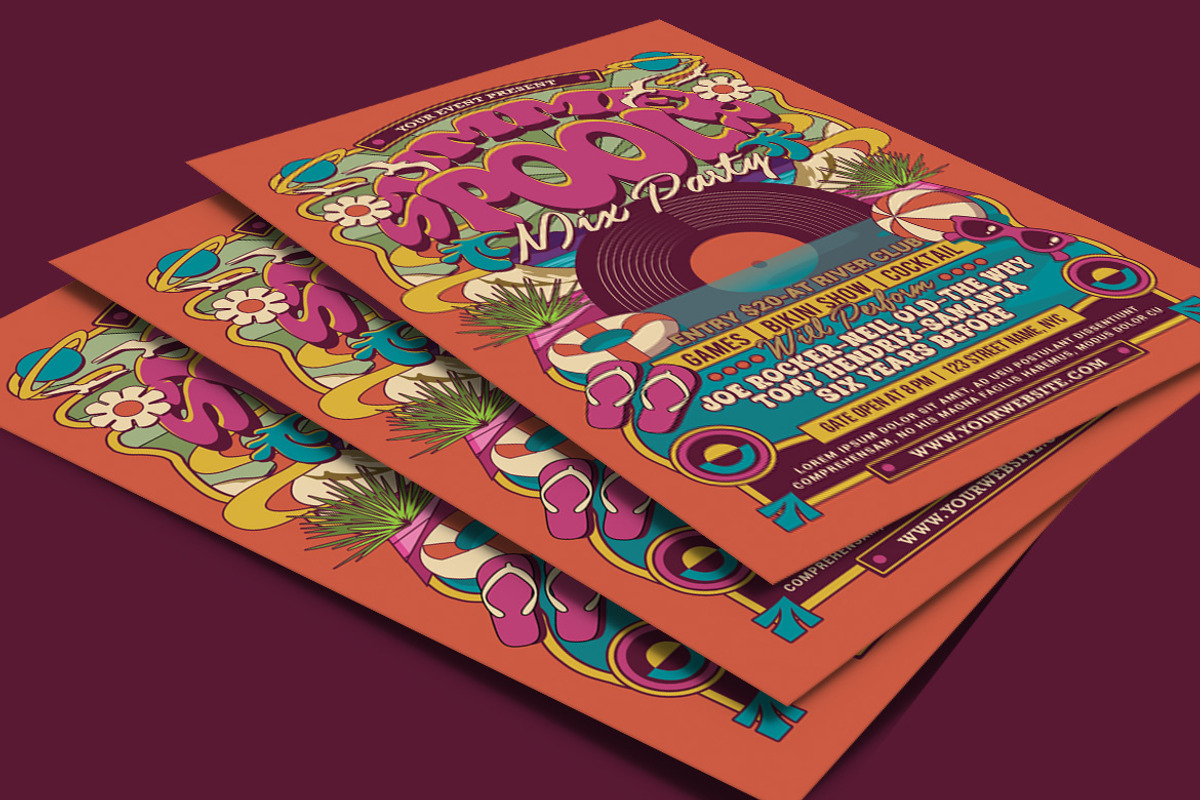 Summer Pool Party, a Flyer Template by Muhamad Iqbal hidayat (Photo 4 of 4)