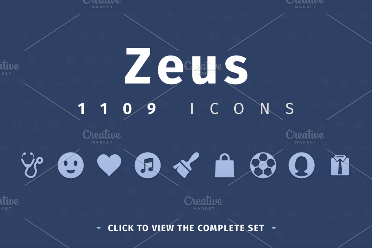 Zeus - 1109 Icons Set, a Solid Icon by Xus Badia (Photo 2 of 3)
