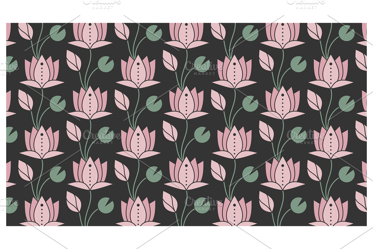 Lotus Flower, a Decorative Illustration by Creative Backgrounds