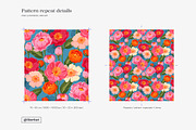 Lush Bold Botanical Floral Pattern, a Pattern Graphic by likorbut (Thumbnail 4 of 13)
