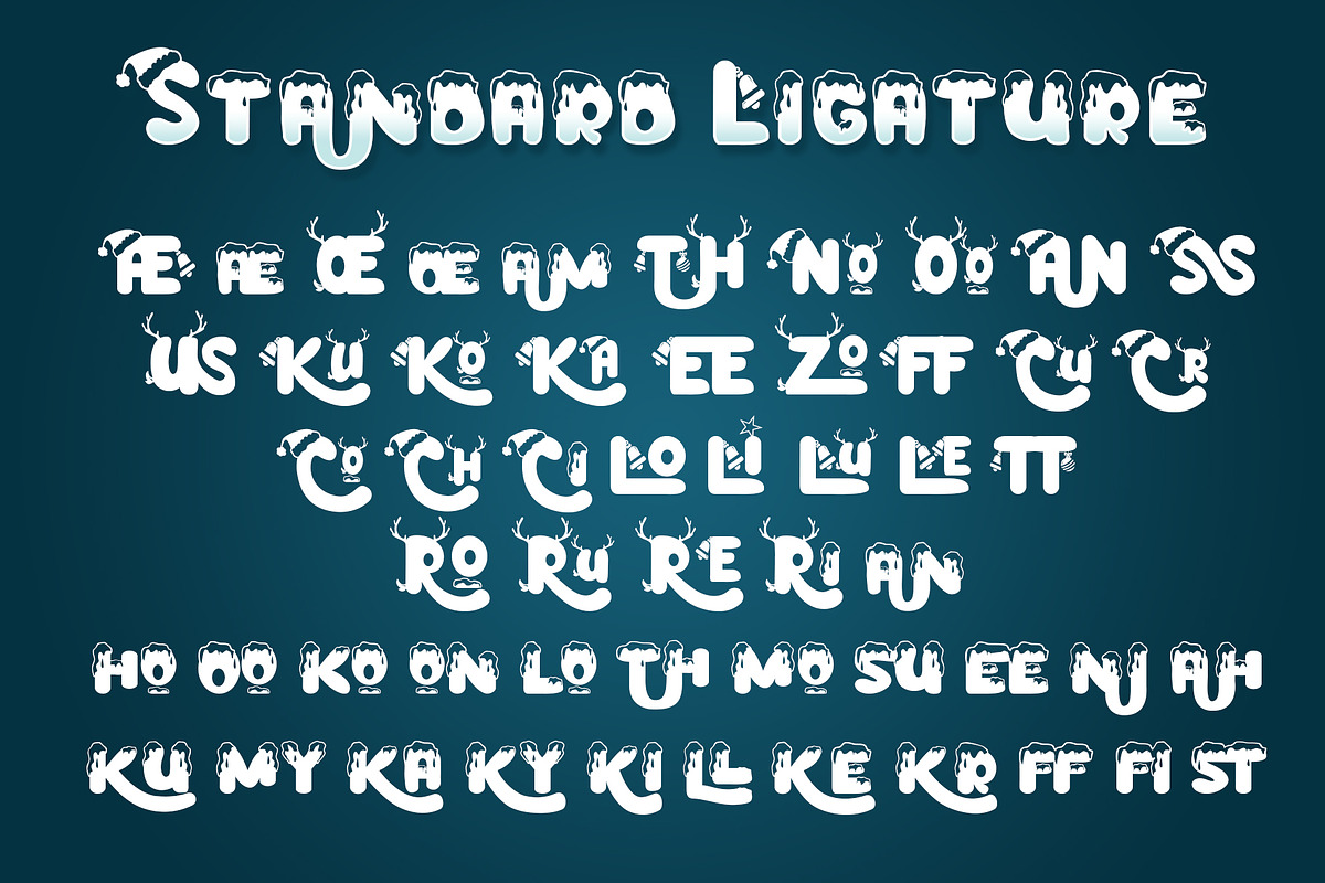 Snow Bells, a Symbol Font by Burntilldead (Photo 10 of 11)