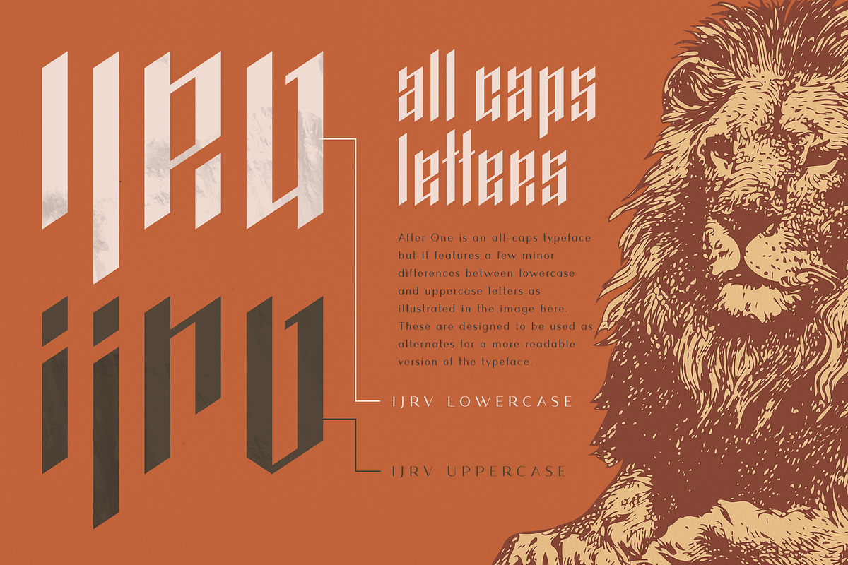 AfterOne - Blackletter Inspired Font preview 3