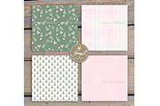 Coquette Christmas Digital Paper, a Pattern Graphic by JennyL Designs (Thumbnail 3 of 8)