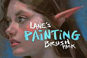 Lane's Painting Brush Pack, a Brush Add-On by Lane Draws (Thumbnail 1 of 8)