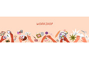 Hand craft, craftwork banner designs, a Decorative Illustration by Good Studio (Thumbnail 3 of 6)