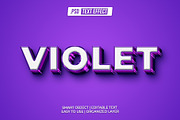 VIOLET - 3D Modern text effect, a Layer Style Add-On by Pixie Creative (Thumbnail 1 of 2)