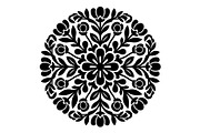 Floral Mandala Silhouette Bundle, an Object Graphic by hafijul (Thumbnail 2 of 4)