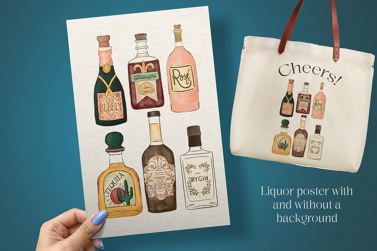 Cocktails Barware Illustrations, an Illustration by Bridgett Stahlman Design (Photo 4 of 5)