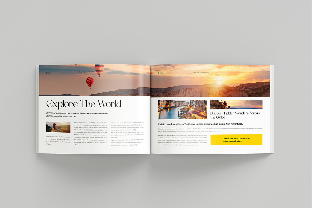 Travel Magazine Template, a Magazine Template by Spark_Creative (Photo 3 of 10)