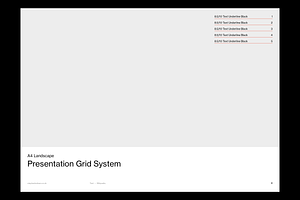 A4 Presentation Grid System