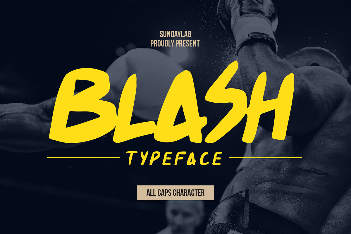 Blash Typeface, a Handwritten Font by Sundaylab (Photo 1 of 4)