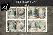 Winter Forests, Grunge Journal Pages, a Seasonal Illustration by Digital Art Mahdiseño (Thumbnail 8 of 9)