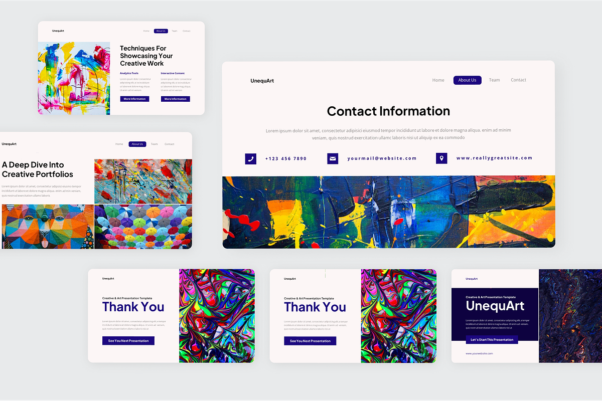 Creative & Art PowerPoint, a Presentation Template by SquidPixey (Photo 5 of 6)