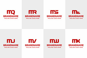 Letters MQ MR MS MT MU MV MW MX Logo