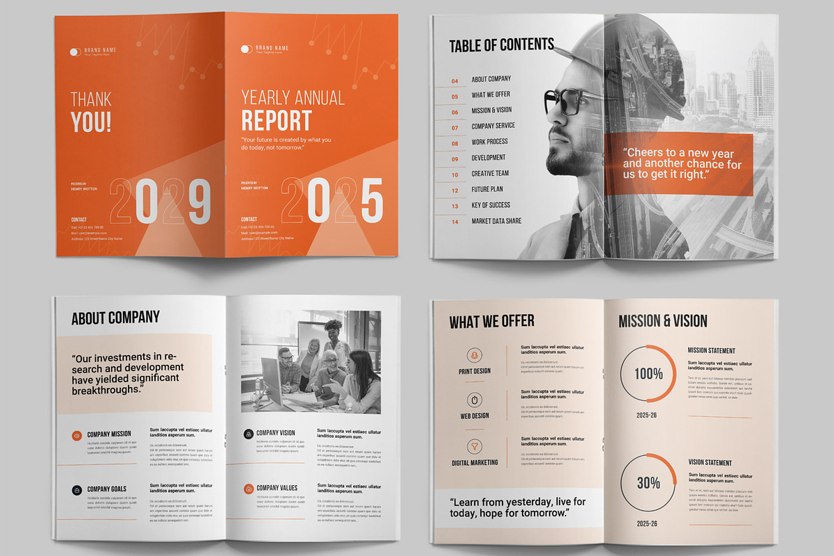 Annual Report Layout, a Brochure Template by ContestDesign (Photo 2 of 3)