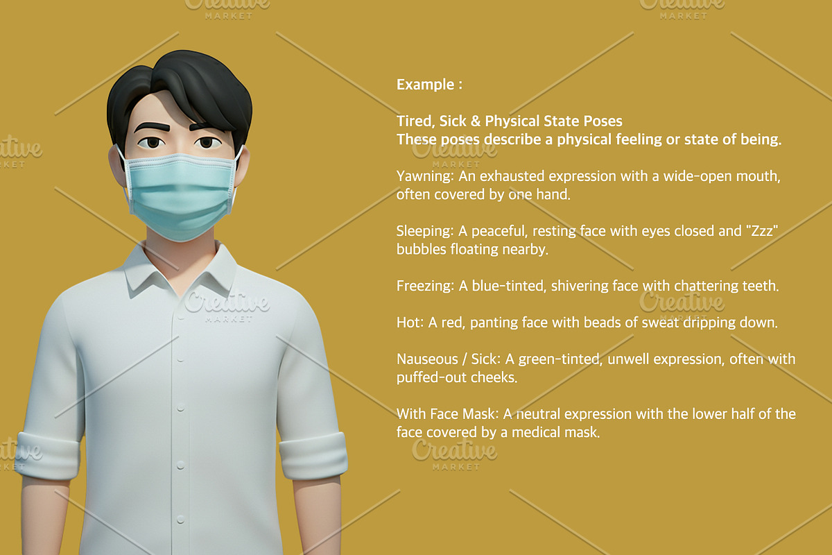 35 3D Male Character Memoji Bundle, a Characters & Person 3D Model by Dimas Rizki Pratama (Photo 2 of 3)