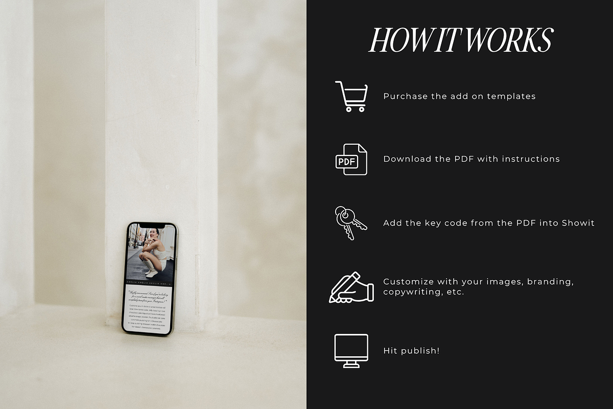 Showit Testimonial Add On Templates, a Landing Page Template by Blush Created (Photo 2 of 16)