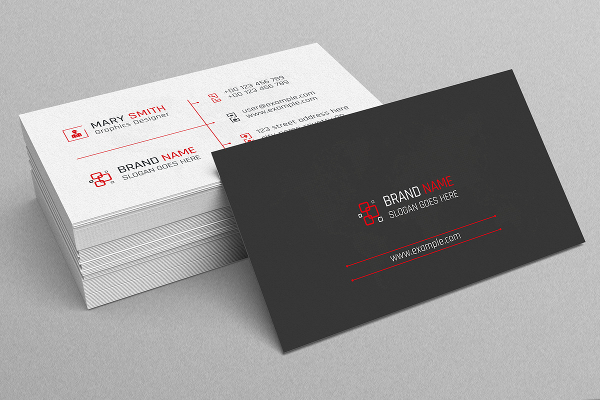 Business Card Template, a Business Card Template by MightyDesign (Photo 1 of 6)