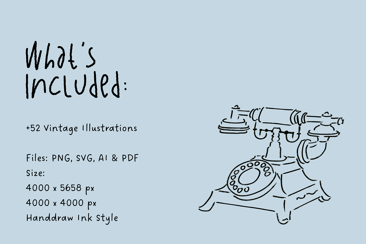 +52 The Antique Decor Illustrations, a Decorative Illustration by The Journey Atelier (Photo 2 of 18)