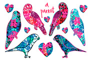Designs with funny and bright parrot, a Stationery Template by Tanna.ART (Thumbnail 10 of 10)