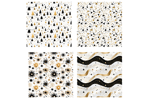 Gold & Black Christmas Papers