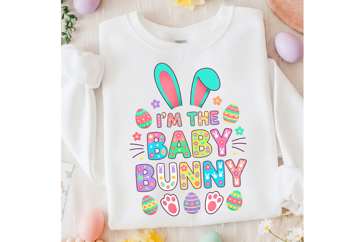 I’m the Baby Bunny Funny Easter Png, an Illustration by designcity5 (Photo 7 of 9)