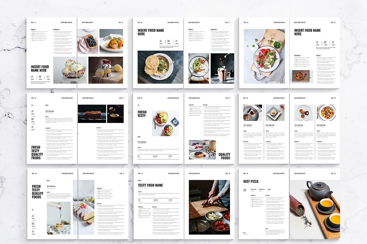 Recipe Cookbook Template, a Magazine Template by DesignCrest (Photo 13 of 17)